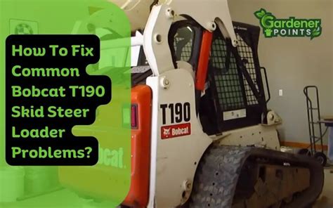 skidsteer t190 right track problems